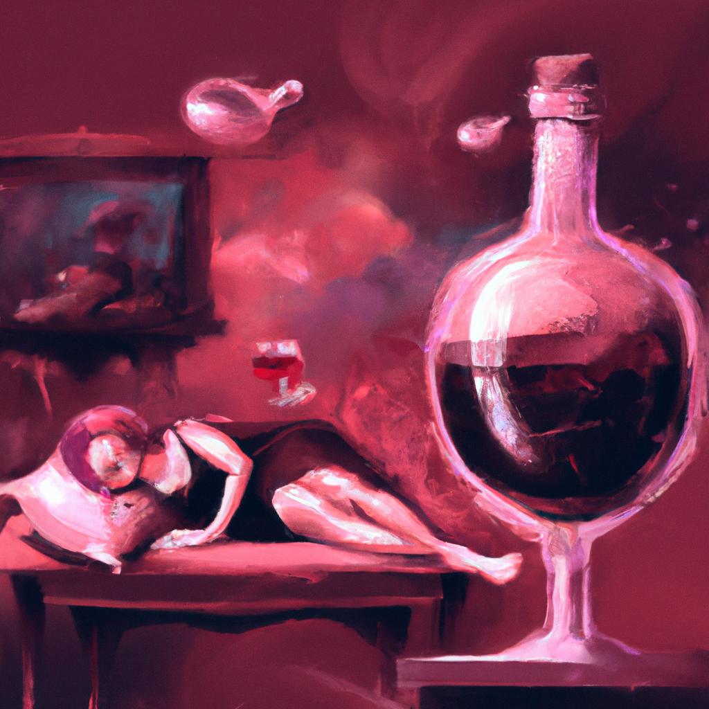 Imagem de capa do post "O Que Significa Sonhar com Vinho? Descubra Aqui!" com um desenho digital