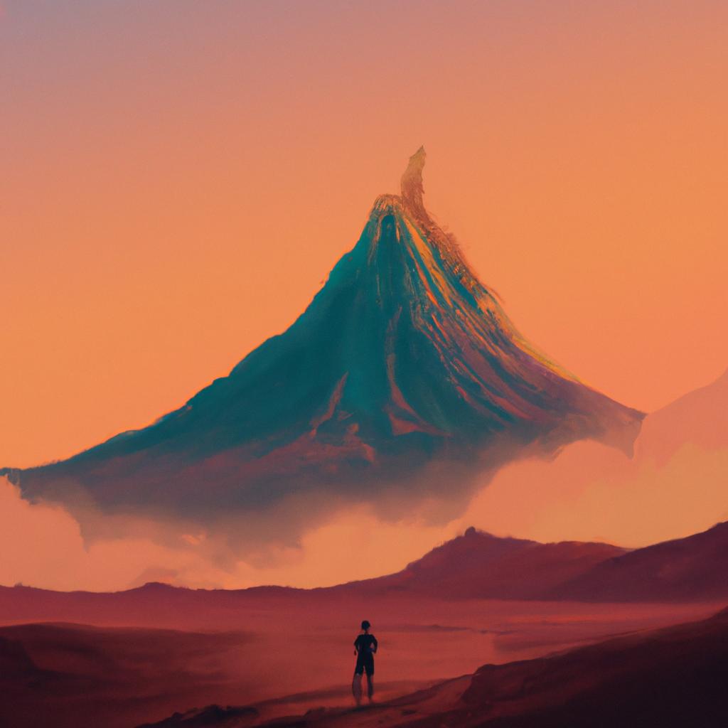 Imagem de capa do post "O Que Significa Sonhar Com Vulcão? Descubra Agora!" com um desenho digital