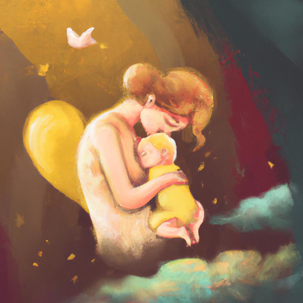 Imagem de capa do post "Descubra o que Significa Sonhar com a Mãe Grávida!" com um desenho digital