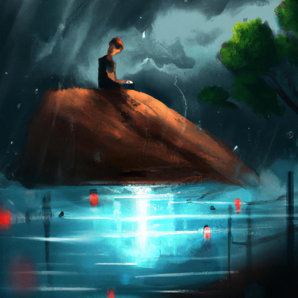 Imagem de capa do post Descubra o Que Significa Sonhar com Água Parada! com um desenho digital