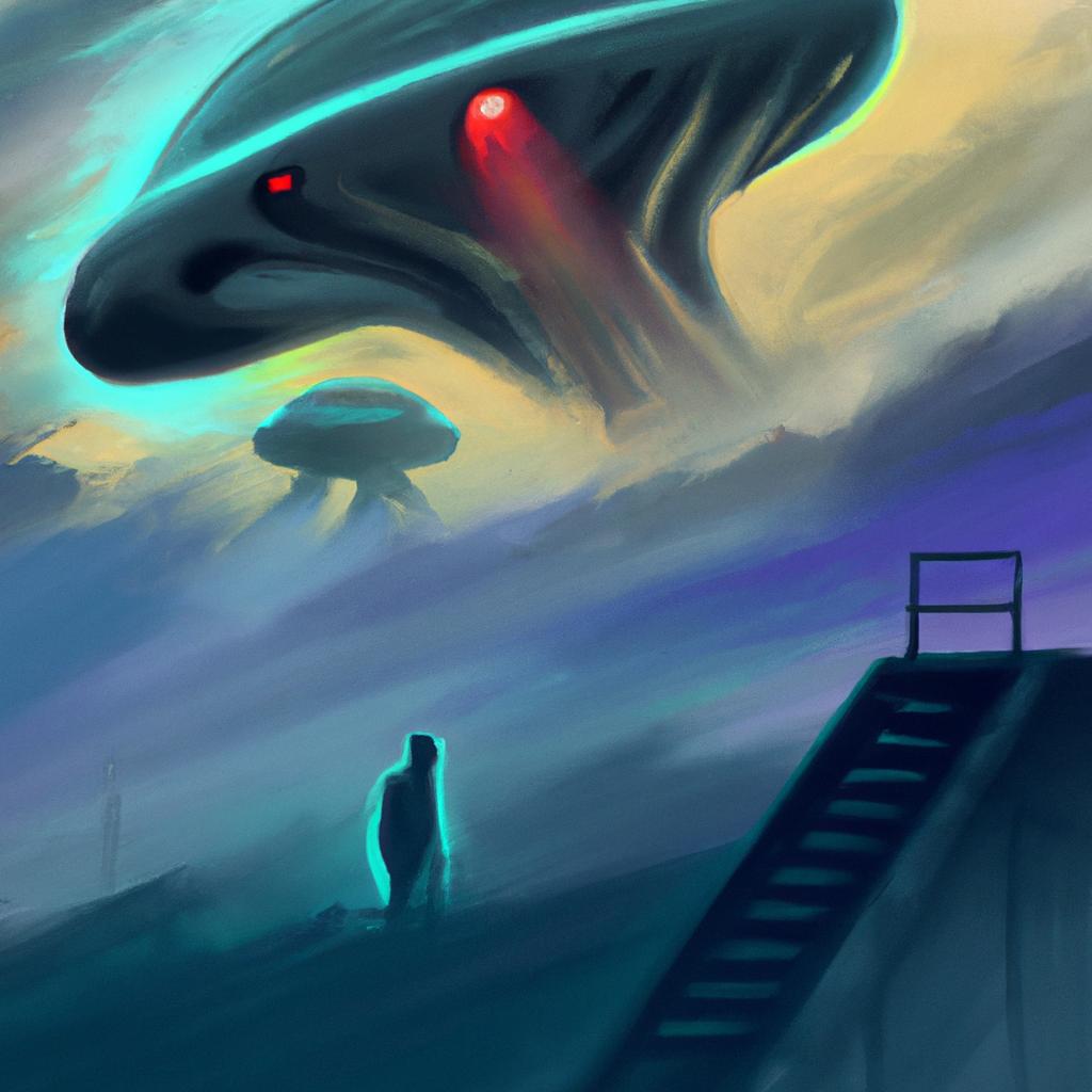 Imagem de capa do post "O Que Significa Sonhar com Alienígenas? Descubra Agora!" com um desenho digital