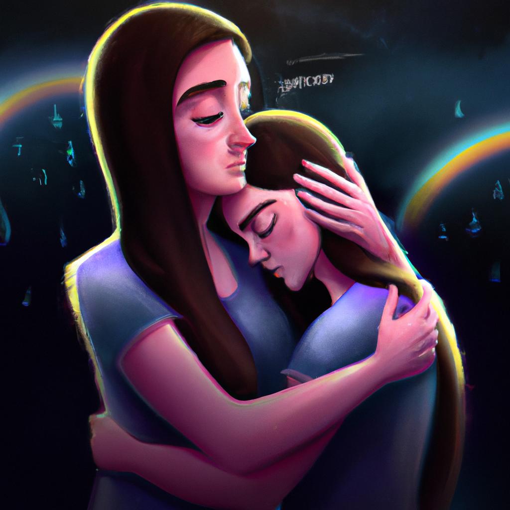 Imagem de capa do post "O Que Significa Sonhar com Amiga Chorando? Descubra Aqui!" com um desenho digital