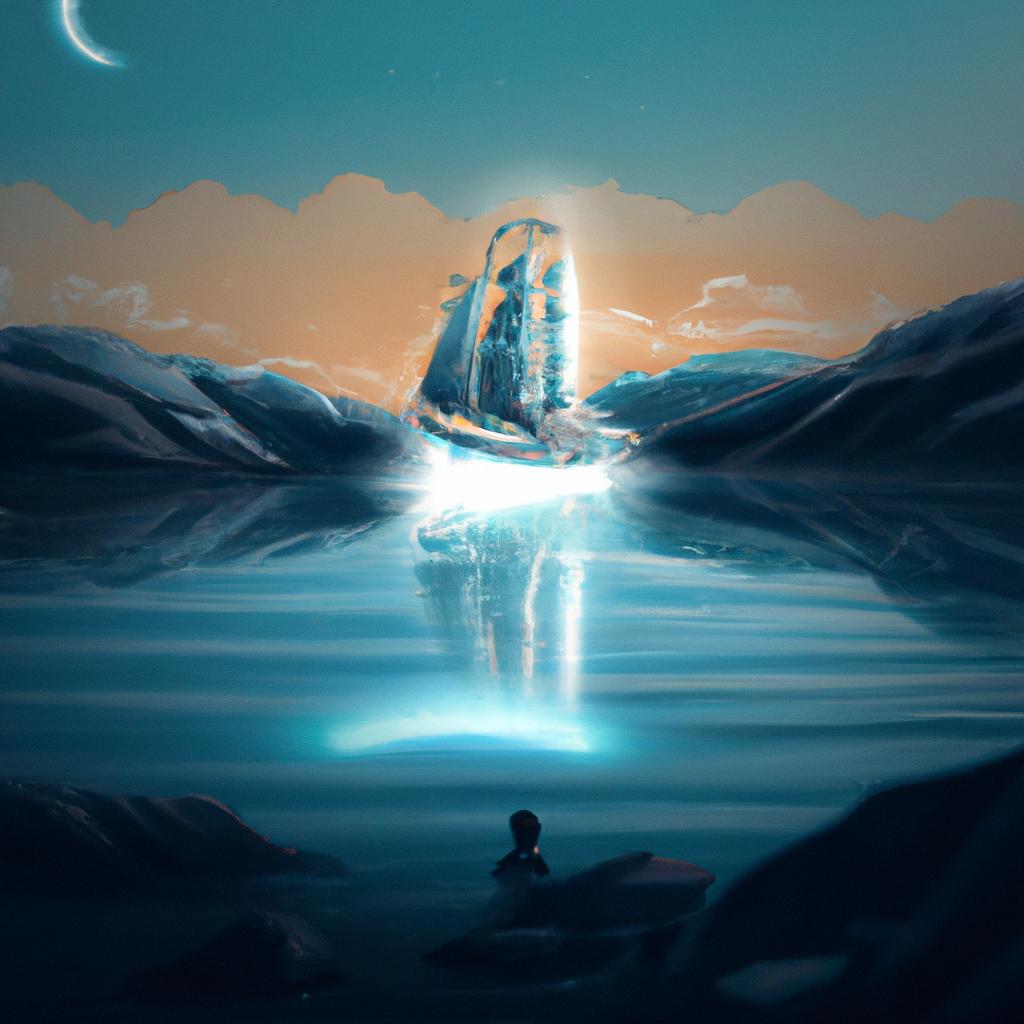 Imagem de capa do post "Descubra o que Significa Sonhar com Barco Virando!" com um desenho digital