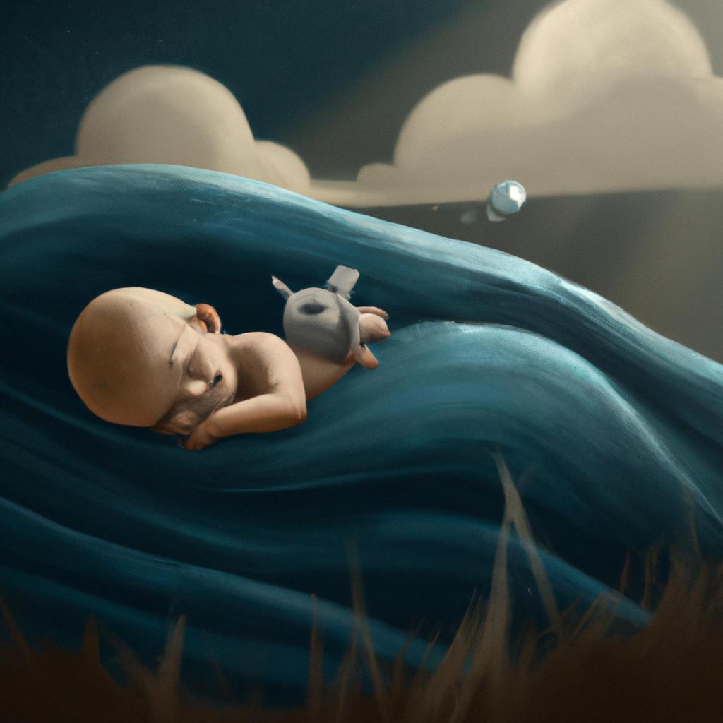 Imagem de capa do post "O Que Significa Sonhar com Bebê Recém-Nascido Morto?" com um desenho digital
