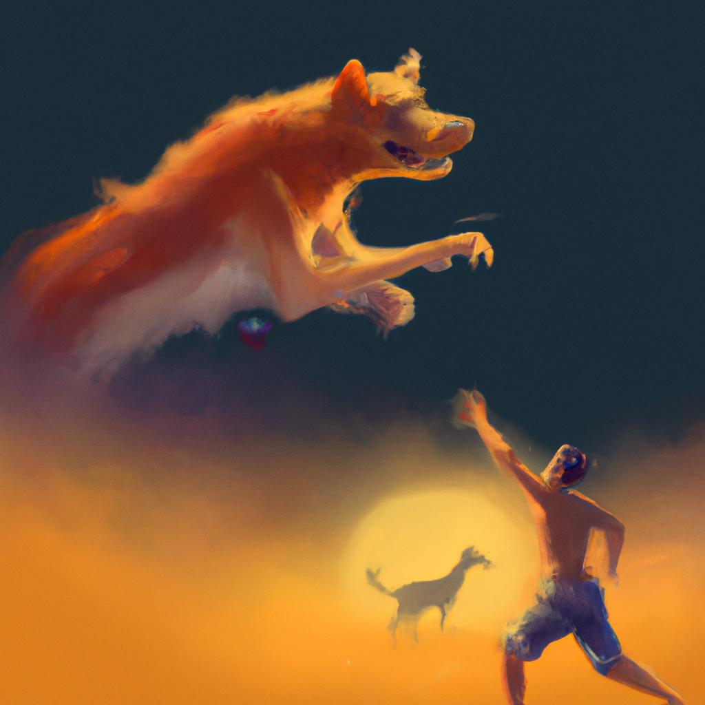 Imagem de capa do post "Descubra o que Significa Sonhar com Cachorro Atacando!" com um desenho digital