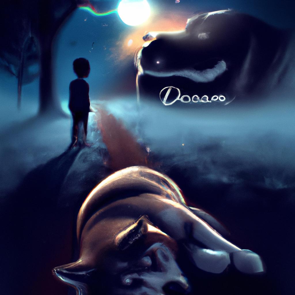 Imagem de capa do post "Descubra o Que Significa Sonhar com Cachorro Querendo Te Morder!" com um desenho digital