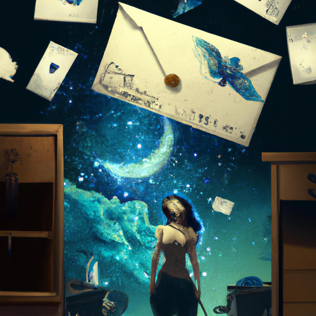 Imagem de capa do post "Descubra o Que Significa Sonhar com Carta: Os Segredos Revelados!" com um desenho digital