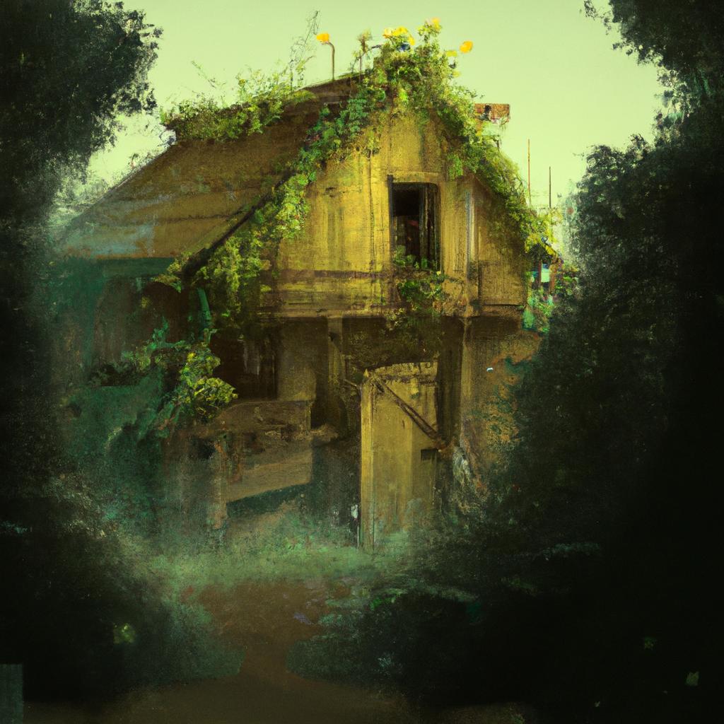Imagem de capa do post "O Que Significa Sonhar com Casas Velhas? Descubra Agora!" com um desenho digital
