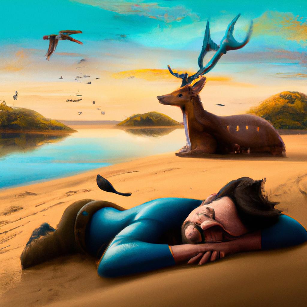 Imagem de capa do post "O Que Significa Sonhar com Cervo: Descubra o Mistério!" com um desenho digital