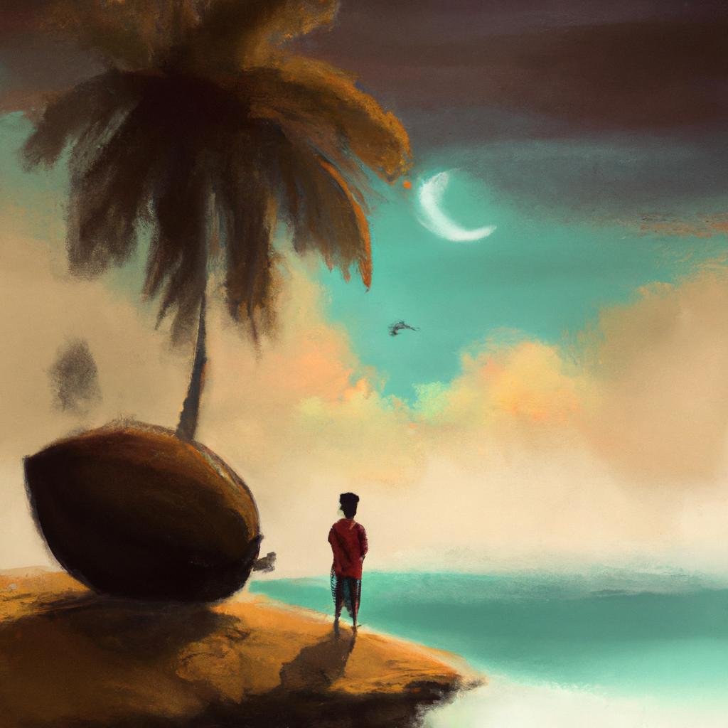 Imagem de capa do post "O Que Significa Sonhar Com Cocos? Descubra Agora!" com um desenho digital