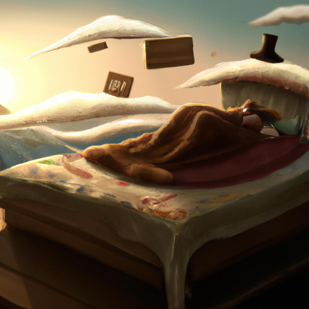 Imagem de capa do post "Descubra o Que Significa Sonhar Com Colchão!" com um desenho digital