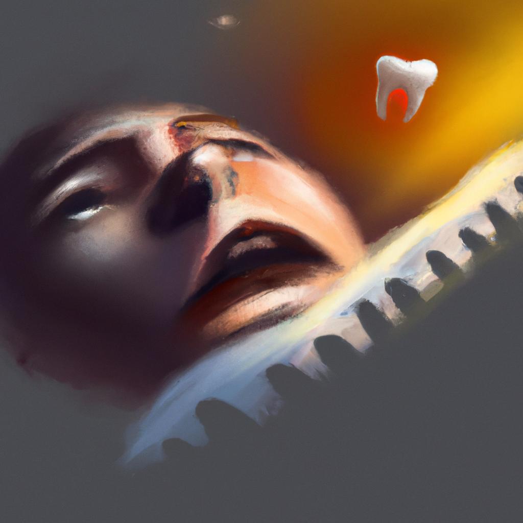 Imagem de capa do post "Descubra o Que Significa Sonhar com Dente da Frente Caindo!" com um desenho digital