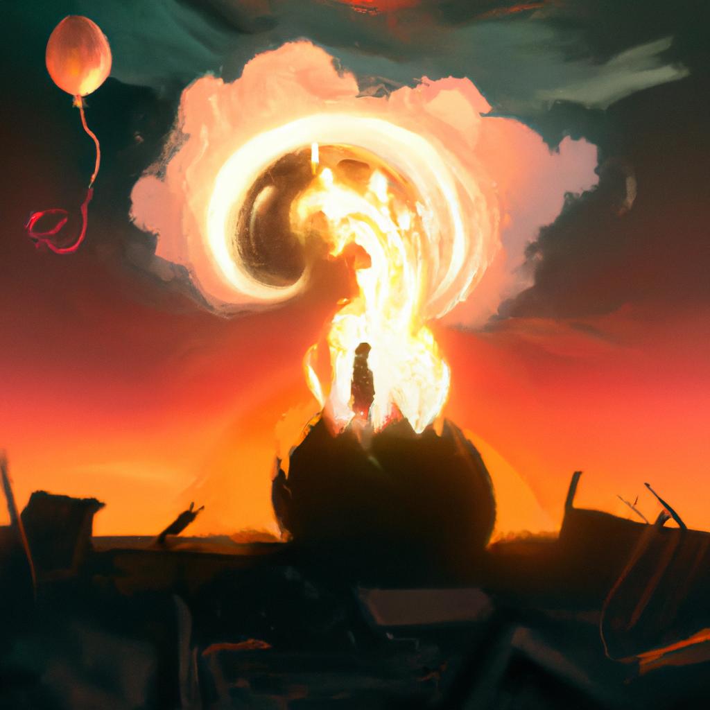 Imagem de capa do post O Que Significa Sonhar com Fogo Caindo do Céu? com um desenho digital