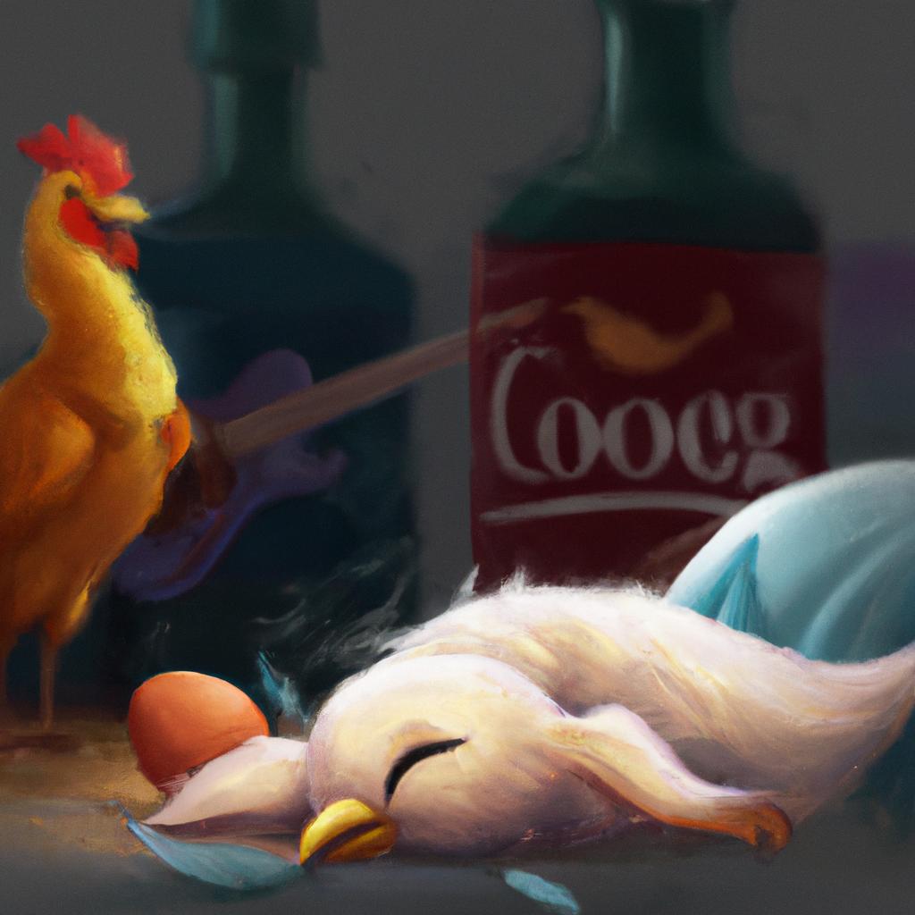 Imagem de capa do post "Descubra o Que Significa Sonhar com Galinha Branca Morta!" com um desenho digital
