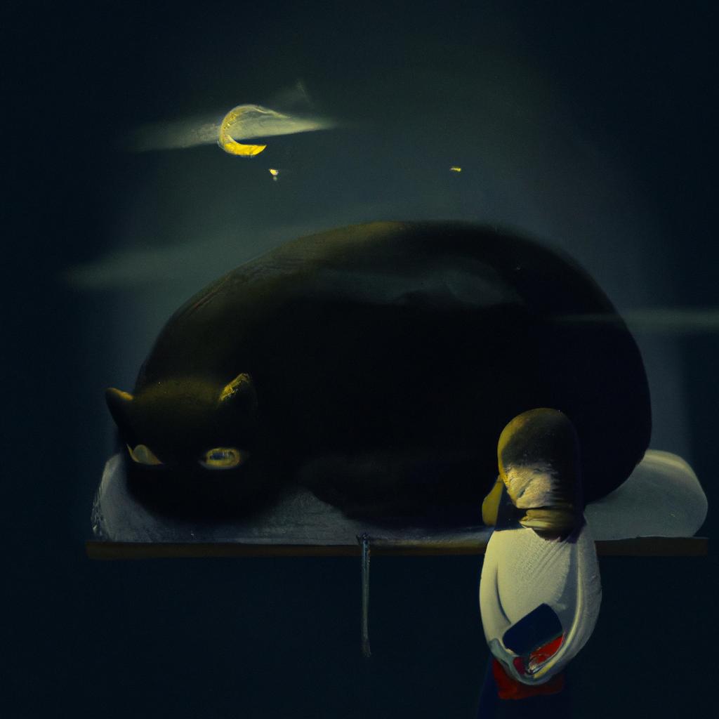 Imagem de capa do post Descubra o que Significa Sonhar com Gato Preto! com um desenho digital