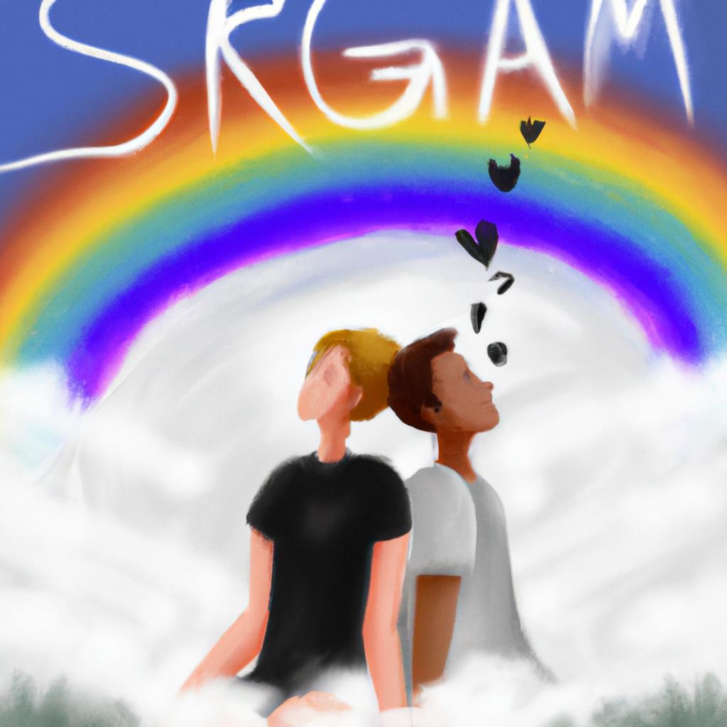 Imagem de capa do post "O Que Significa Sonhar com Gay? Descubra Agora!" com um desenho digital