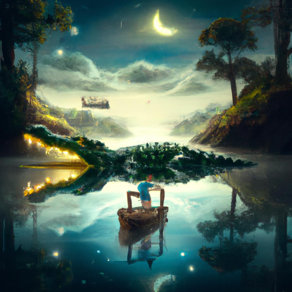 Imagem de capa do post "O Que Significa Sonhar com Jacaré na Água Suja? Descubra!" com um desenho digital