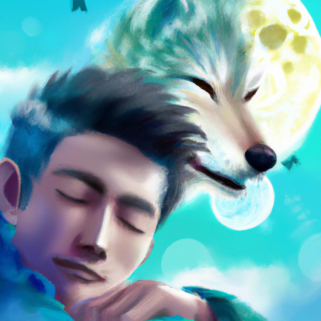 Imagem de capa do post "O Que Significa Sonhar com Lobo? Descubra Agora!" com um desenho digital
