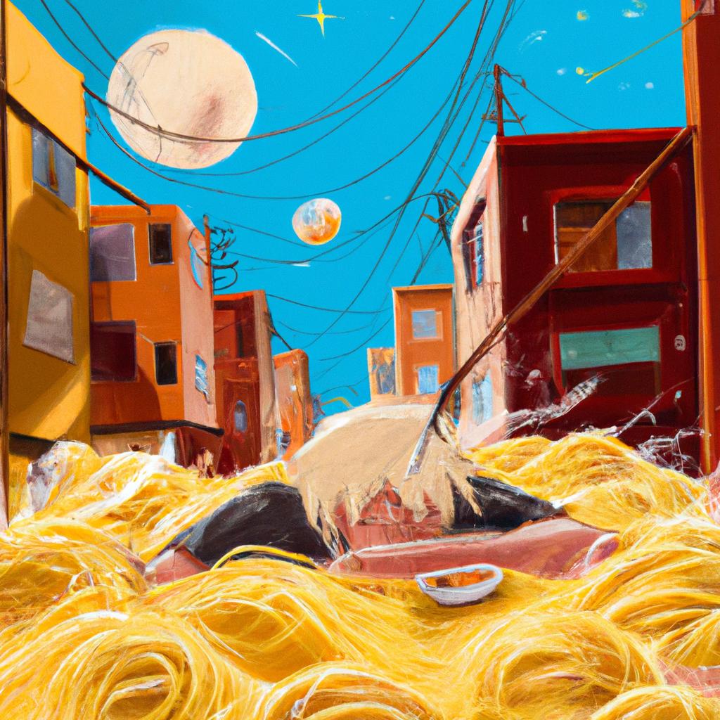 Imagem de capa do post "O Que Significa Sonhar com Macarrão? Descubra Agora!" com um desenho digital