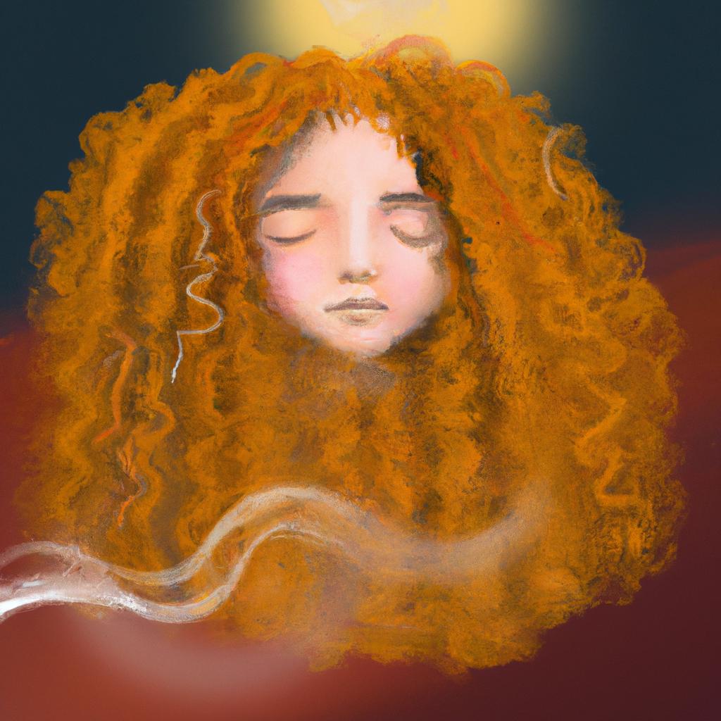 Imagem de capa do post "O Que Significa Sonhar Com Muito Cabelo? Descubra!". com um desenho digital