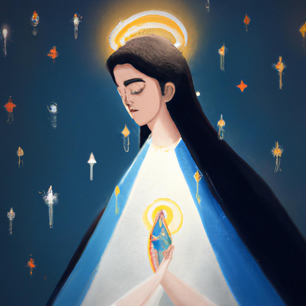 Imagem de capa do post "O Que Significa Sonhar com Nossa Senhora Aparecida: Descubra agora!" com um desenho digital