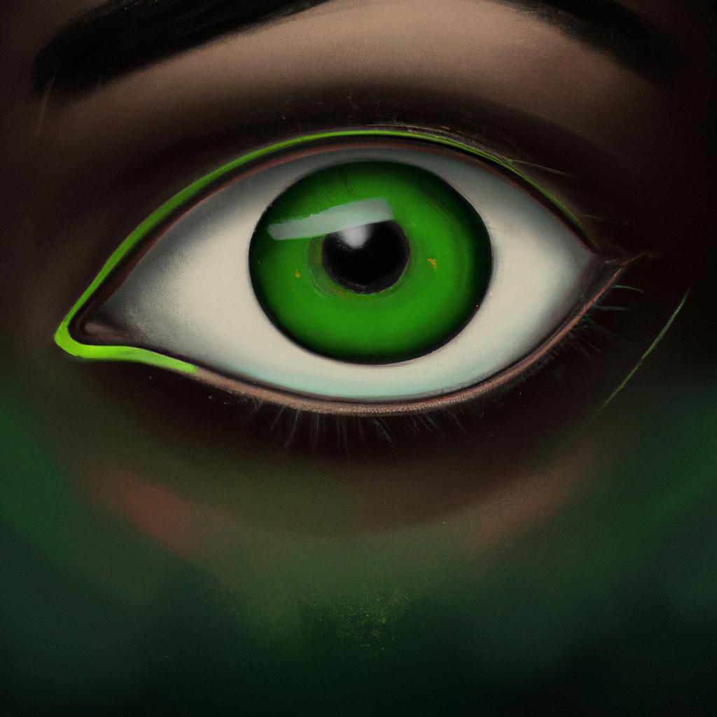 Imagem de capa do post Descubra o Que Significa Sonhar com Olho Verde! com um desenho digital