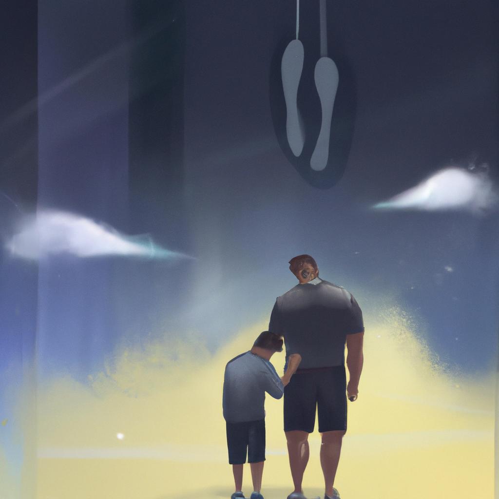 Imagem de capa do post "O Que Significa Sonhar com Pai Falecido? Descubra aqui!" com um desenho digital