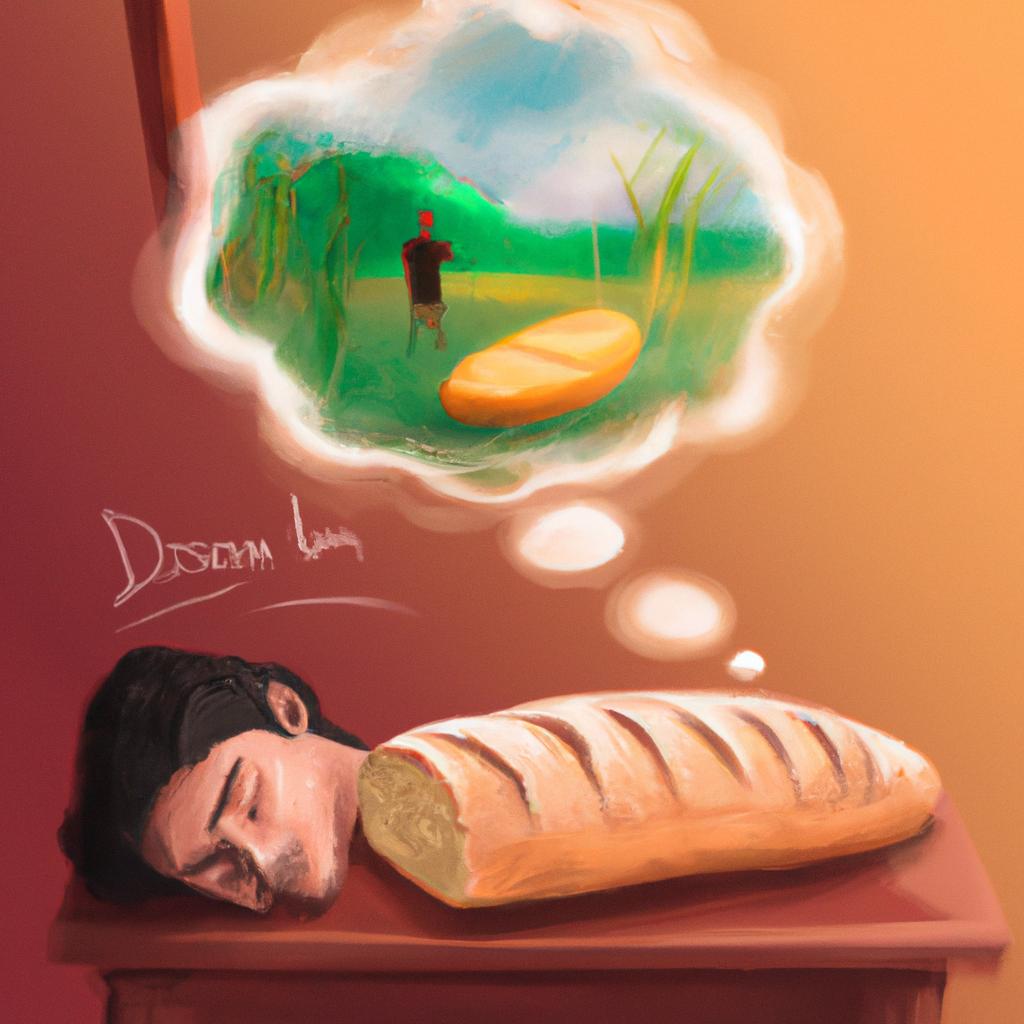 Imagem de capa do post "Descubra o que Significa Sonhar com Pão Caseiro!" com um desenho digital