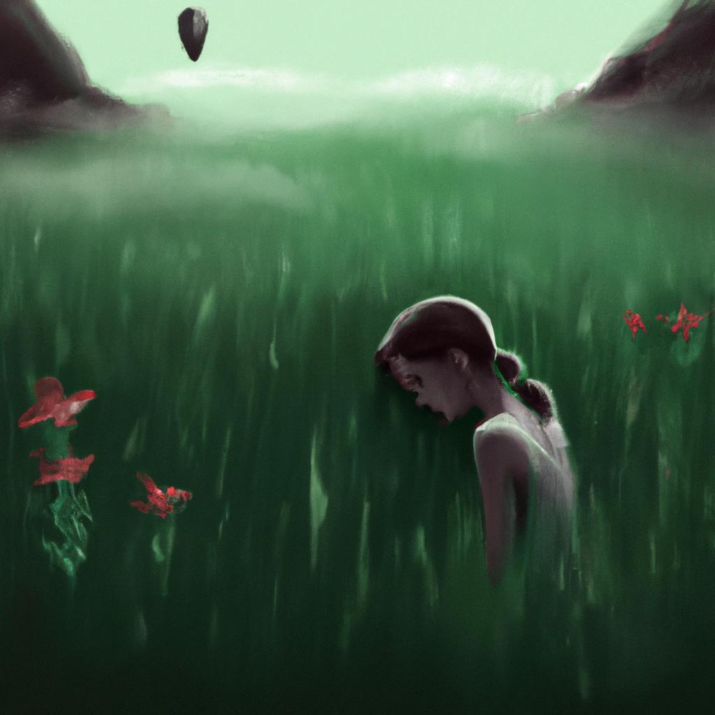 Imagem de capa do post "Sonhar com Pasto Verde: Descubra o Seu Significado!" com um desenho digital