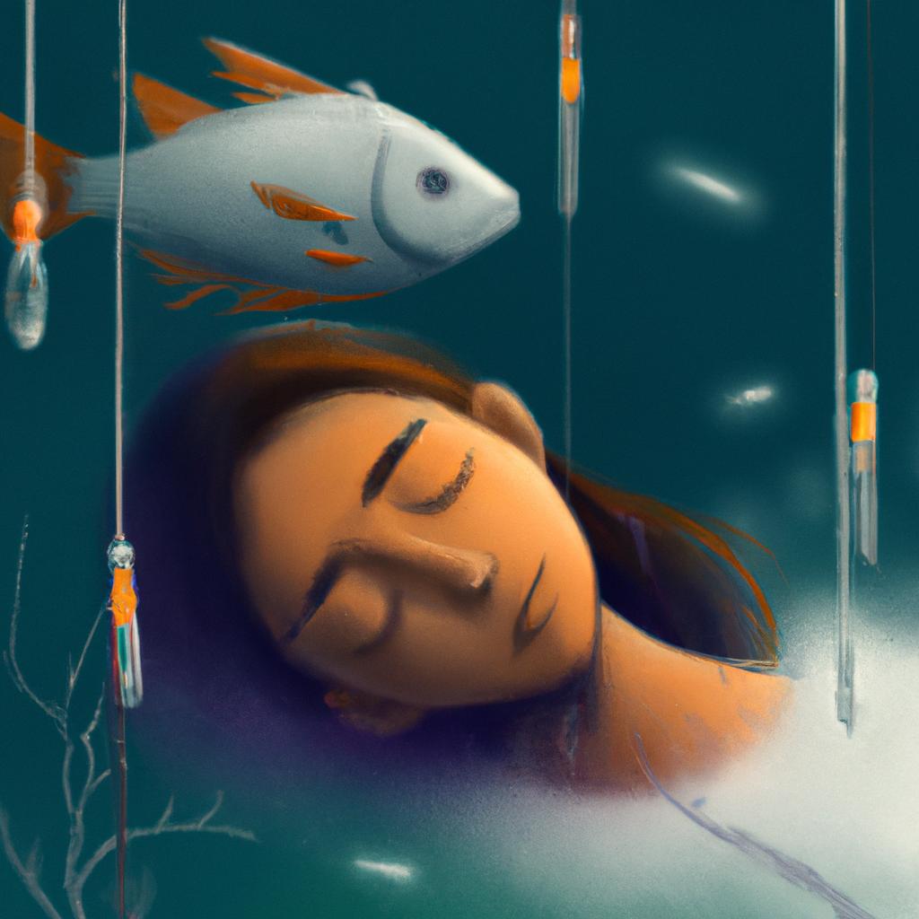 Imagem de capa do post "Descubra o que Significa Sonhar com Peixe!" com um desenho digital