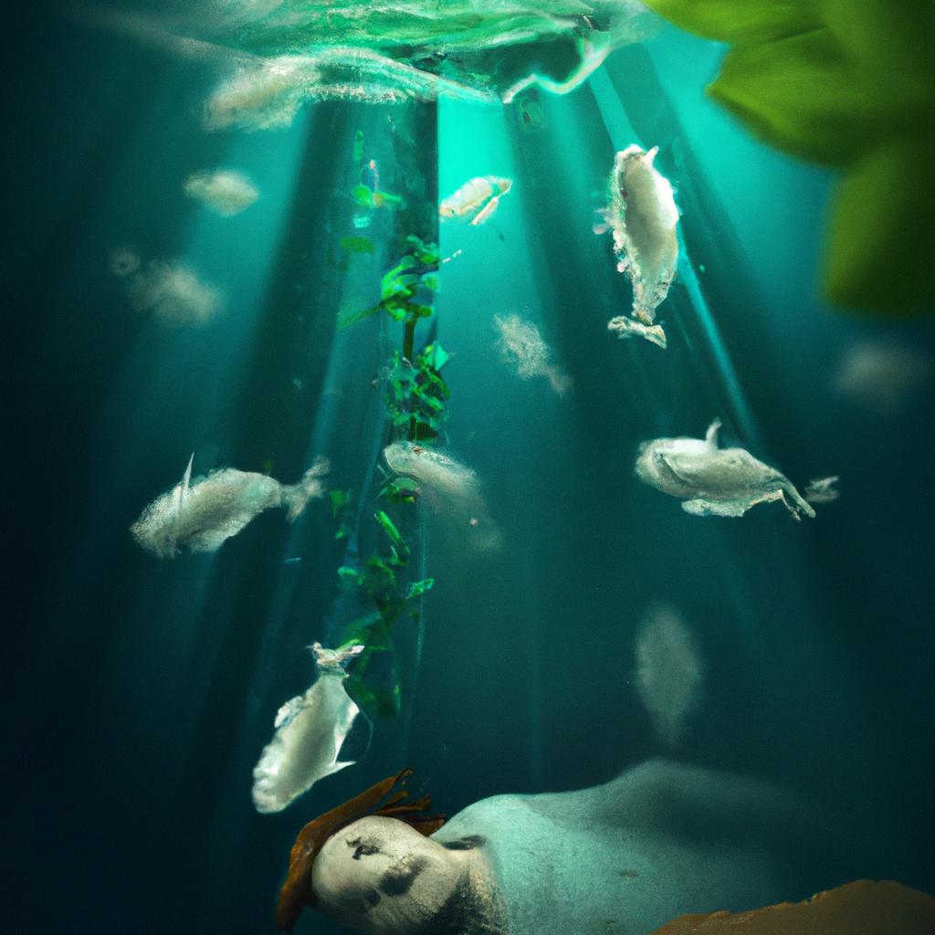 Imagem de capa do post "O Que Significa Sonhar com Peixes Mortos? Descubra Aqui!" com um desenho digital