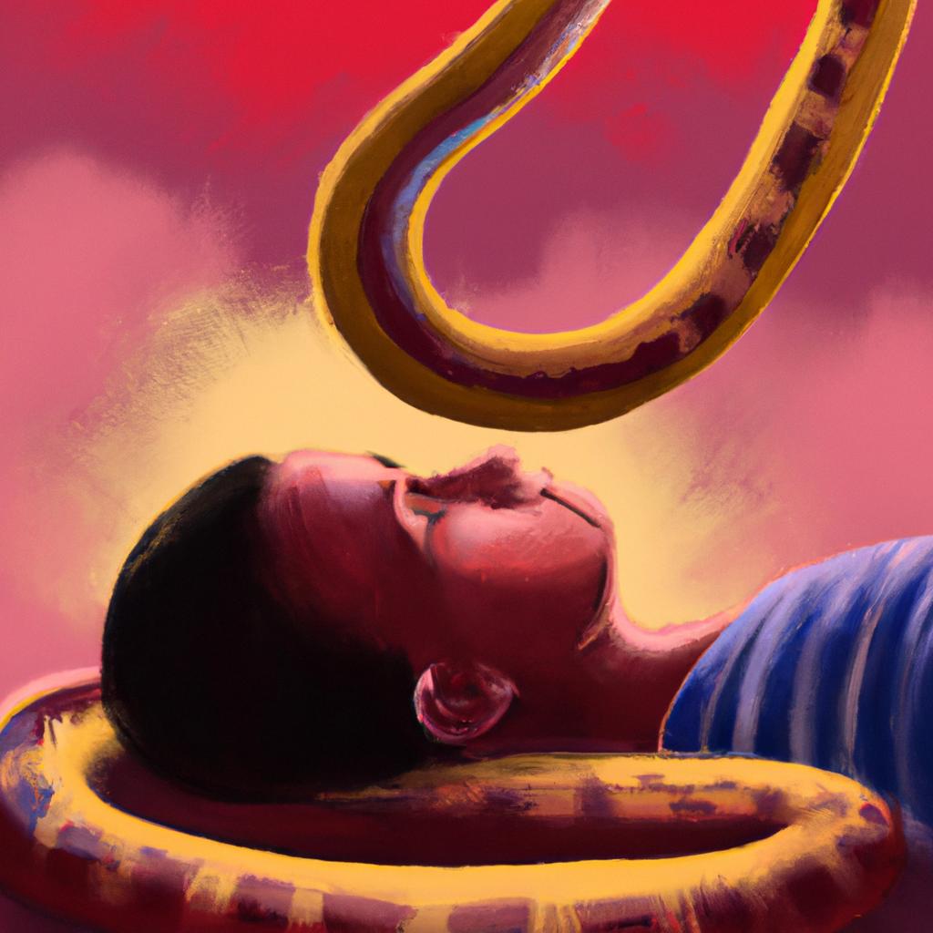 Imagem de capa do post "O Que Significa Sonhar com Picada de Cobra? Descubra Agora!" com um desenho digital