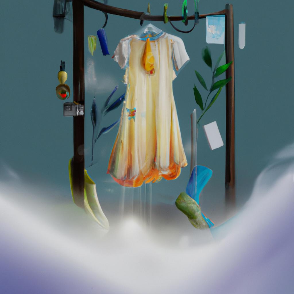 Imagem de capa do post "O Que Significa Sonhar com Roupas Usadas? Descubra!" com um desenho digital