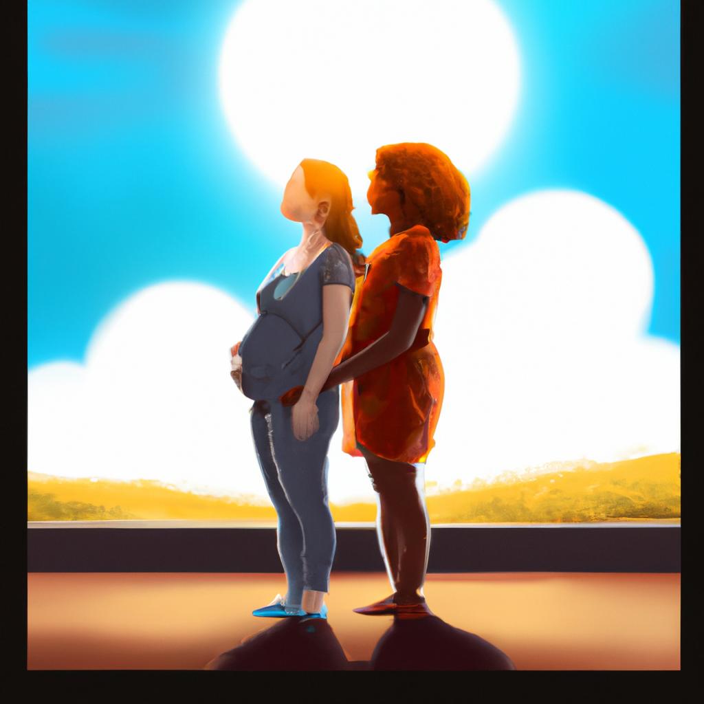 Imagem de capa do post "O Que Significa Sonhar com Uma Amiga Gravida? Descubra!" com um desenho digital
