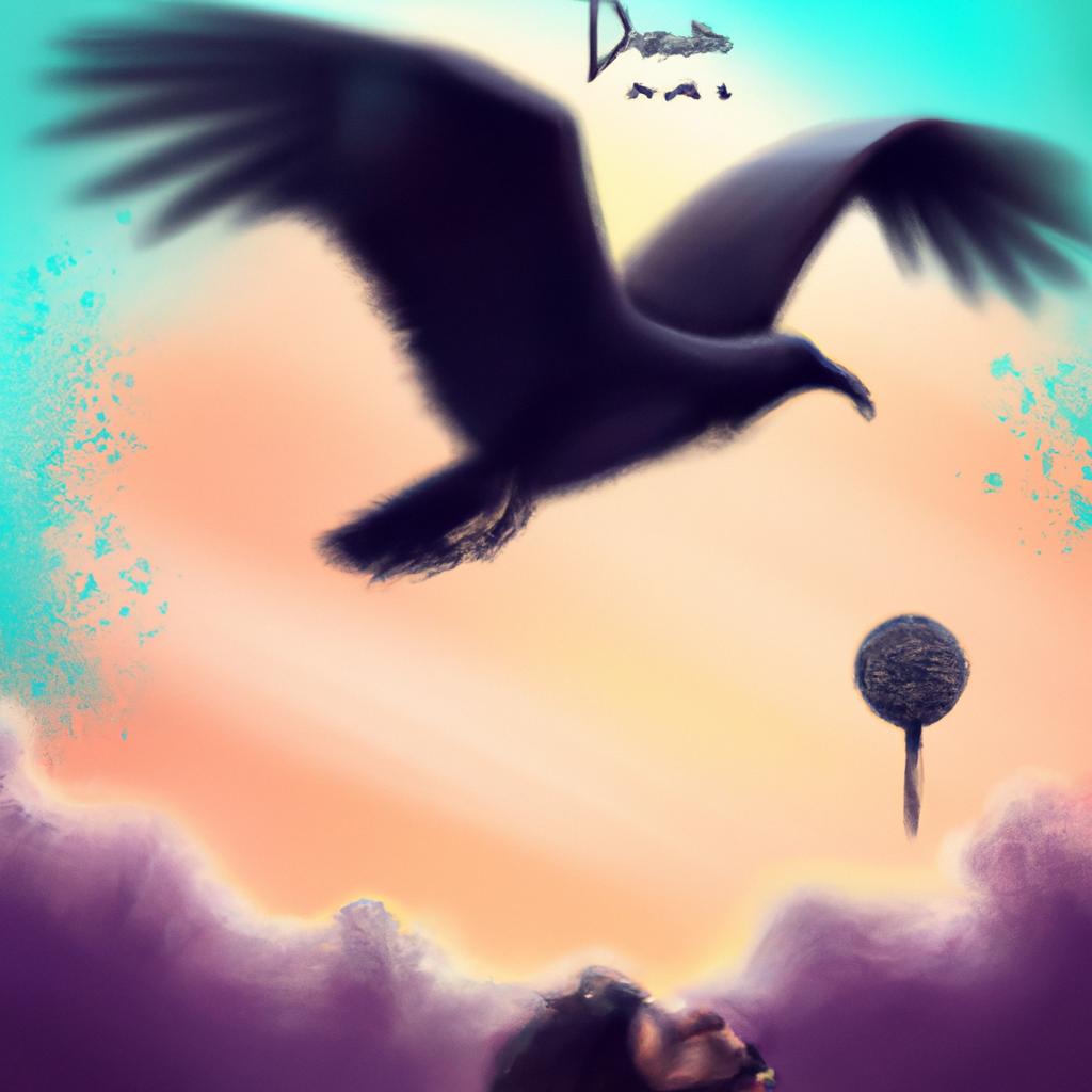 Imagem de capa do post O Que Significa Sonhar com Urubu Voando? Descubra Aqui! com um desenho digital