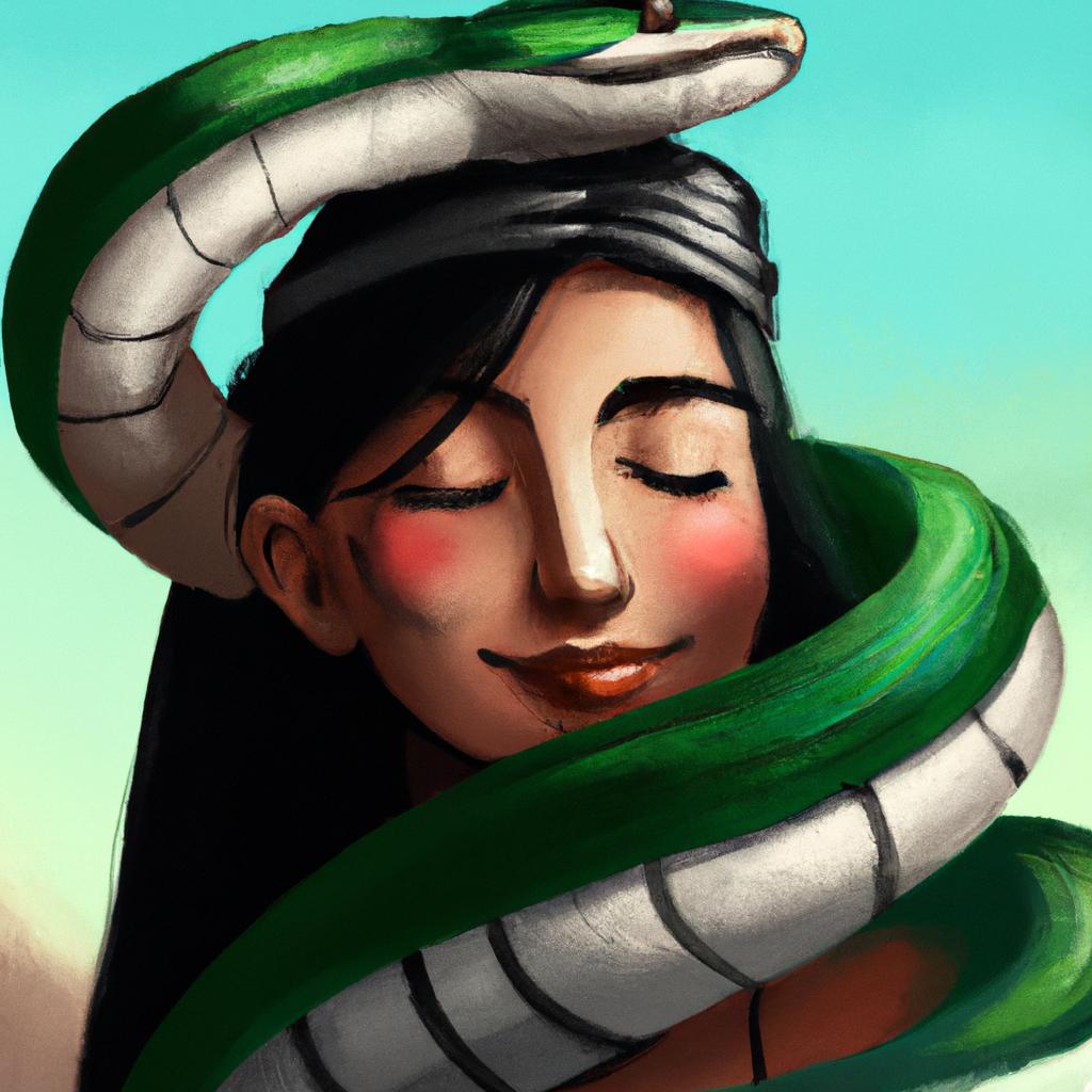 Imagem de capa do post "Descubra o que Significa Sonhar com Várias Cobras Diferentes!" com um desenho digital