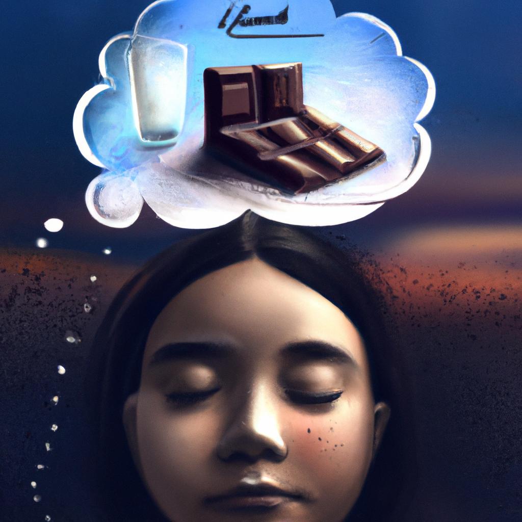 Imagem de capa do post "Comendo Chocolate no Sonho: Descubra o Significado!" com um desenho digital