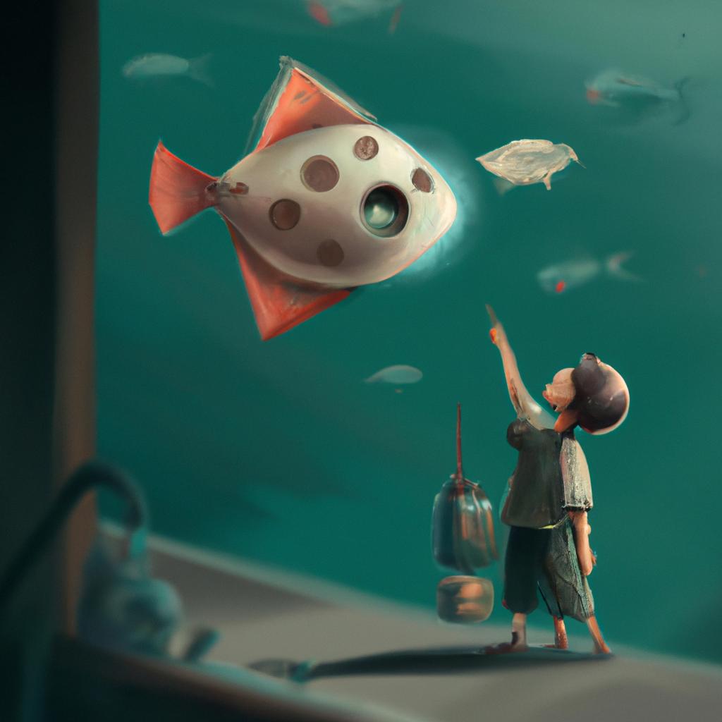 Imagem de capa do post "O Que Significa Sonhar com Peixe? Descubra Aqui!" com um desenho digital
