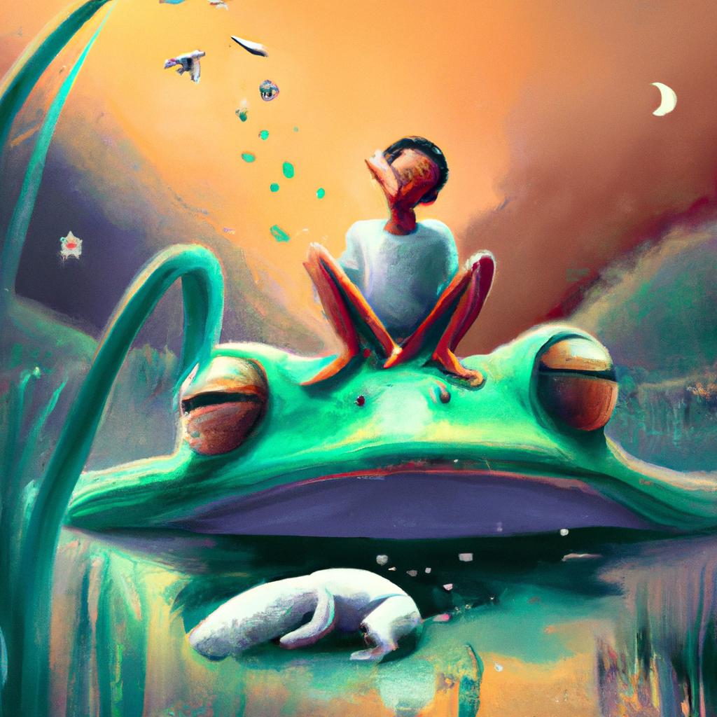 Imagem de capa do post Descubra OQ Sonhar com Sapo Revela Sobre Você! com um desenho digital