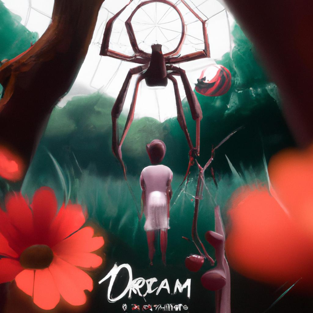 Imagem de capa do post "O Que Significa Sonhar Com Aranha? Descubra Aqui!" com um desenho digital