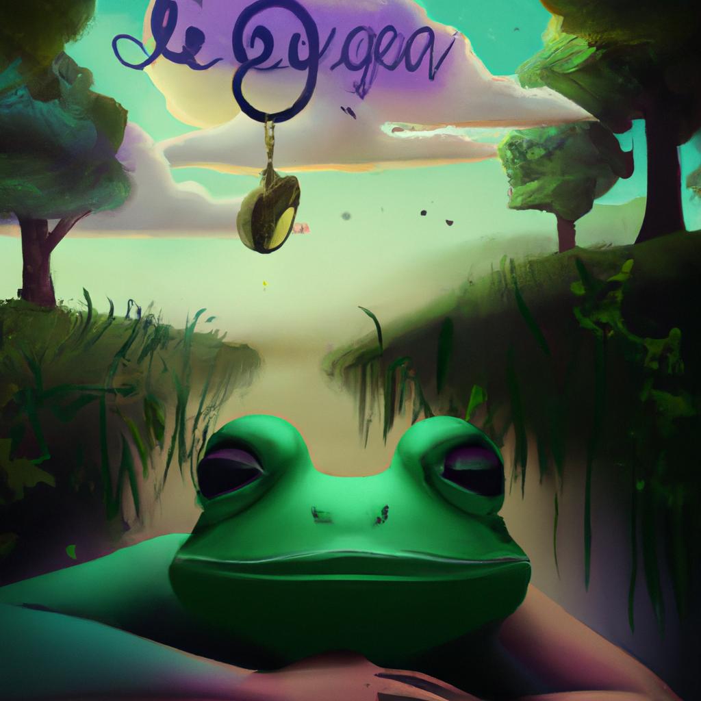 Imagem de capa do post "O Que Significa Sonhar Com Sapo? Descubra Agora!" com um desenho digital