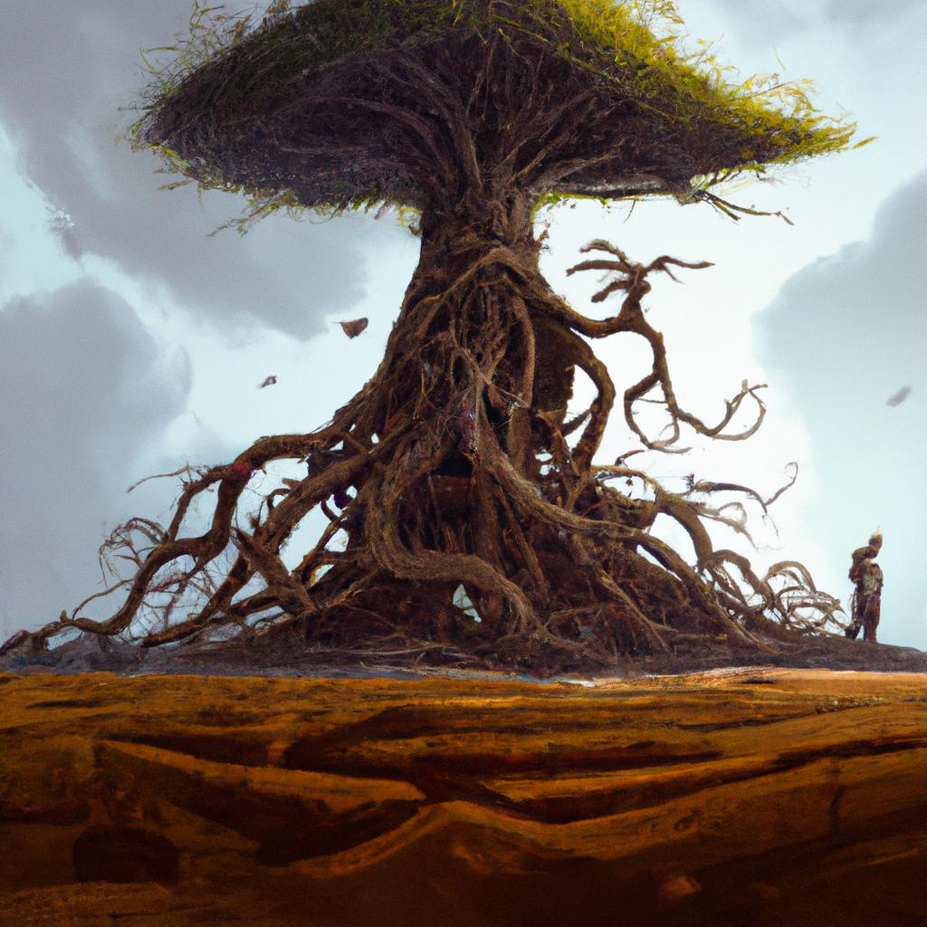 Imagem de capa do post "Revele o Significado de Sonhar com Planta e Raiz Rei!" com um desenho digital