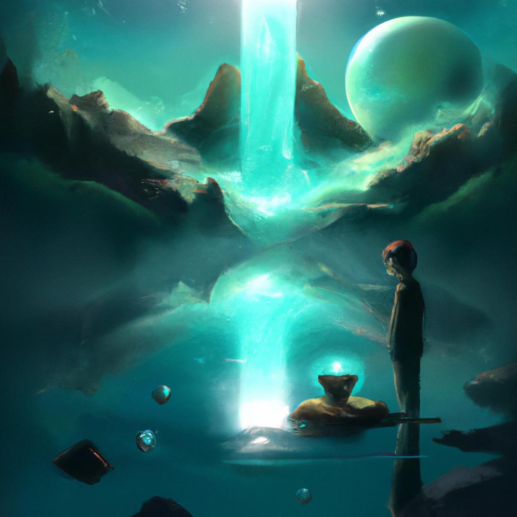Imagem de capa do post "Descubra o Significado de Sonhar com Água Limpa!" com um desenho digital