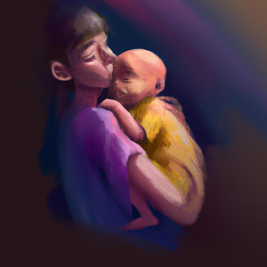 Imagem de capa do post "Qual o Significado de Sonhar com Bebê no Colo: Descubra Agora!" com um desenho digital