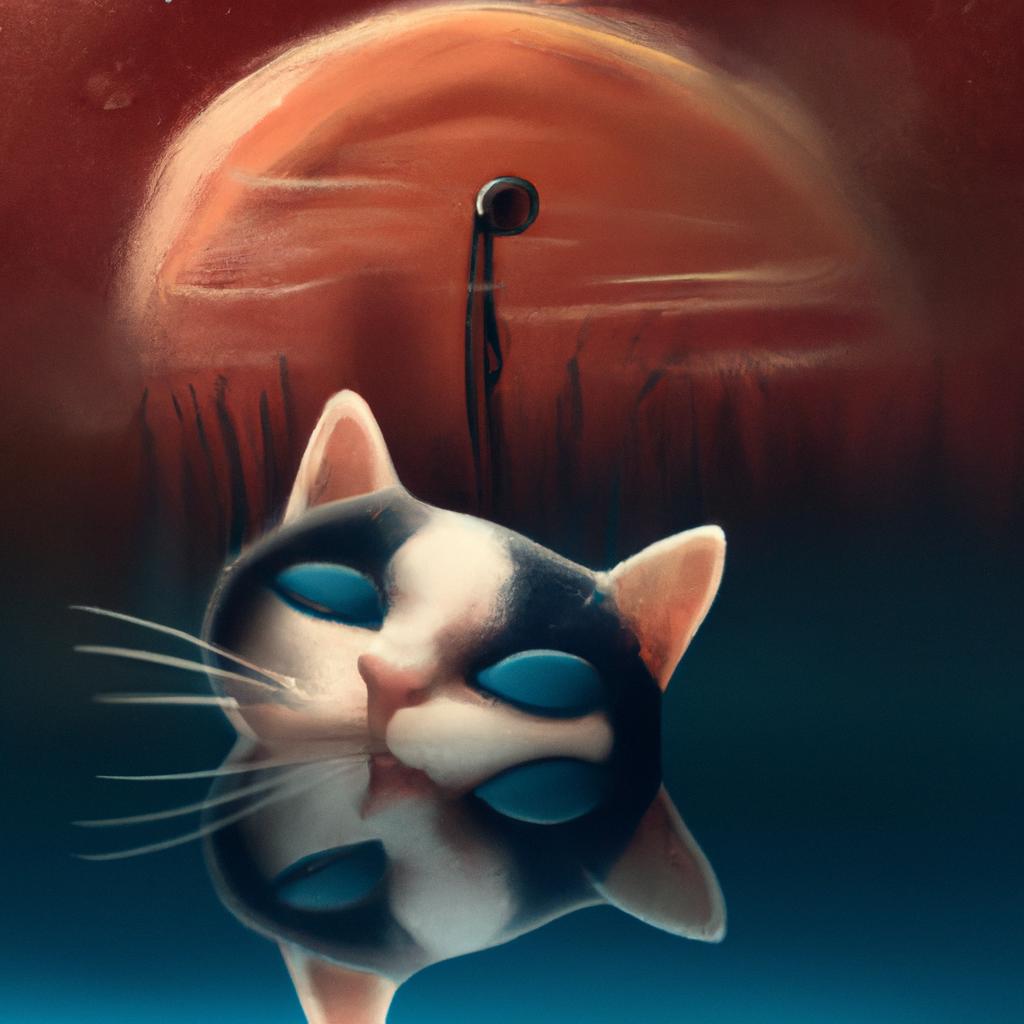 Imagem de capa do post "Qual o Significado de Sonhar com Gato Morto? Descubra Agora!" com um desenho digital