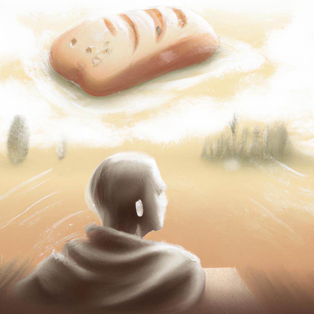 Imagem de capa do post "Qual o Significado de Sonhar com Pão? Descubra Agora!" com um desenho digital