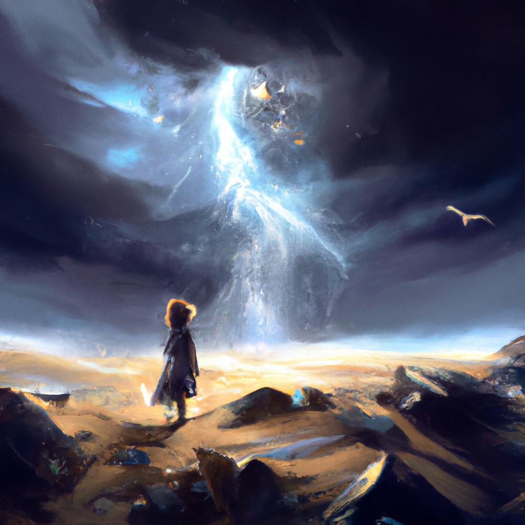 Imagem de capa do post "Descubra o Que Significa Sonhar com Tempestade!" com um desenho digital