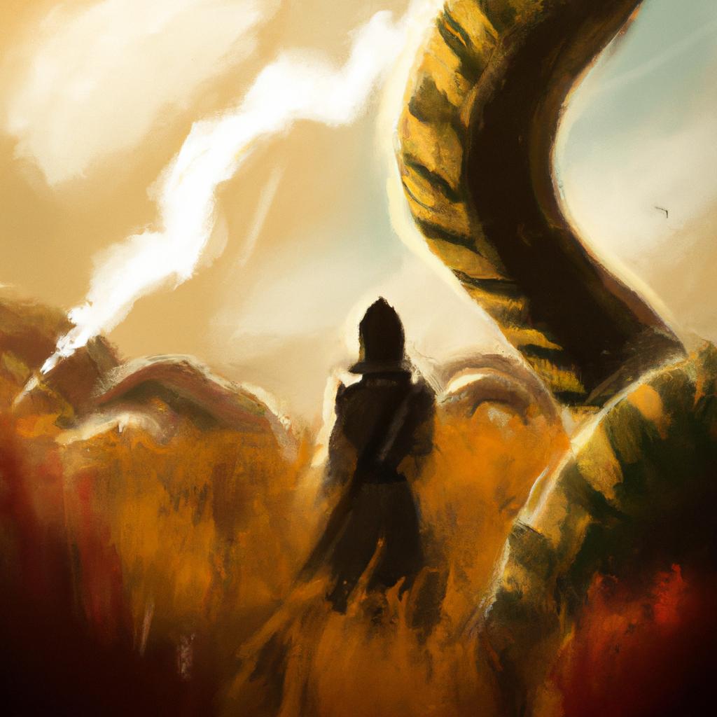 Imagem de capa do post "Sonhar com Cobra: O Significado Surpreendente!" com um desenho digital