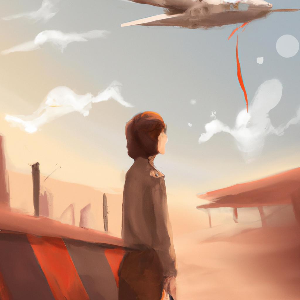 Imagem de capa do post Descubra o Significado de Sonhar com Avião! com um desenho digital