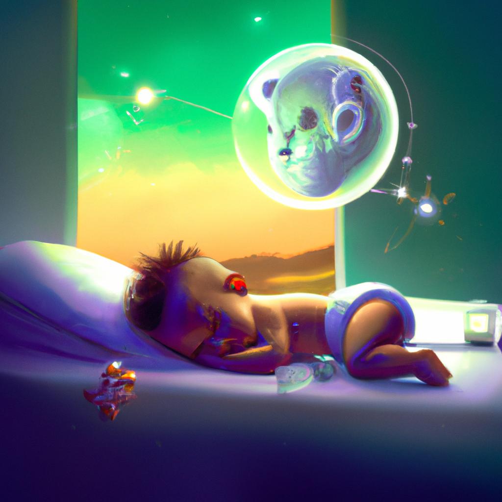 Imagem de capa do post "Descubra o Significado de Sonhar com Bebê: O Que Ele Pode Representar?" com um desenho digital